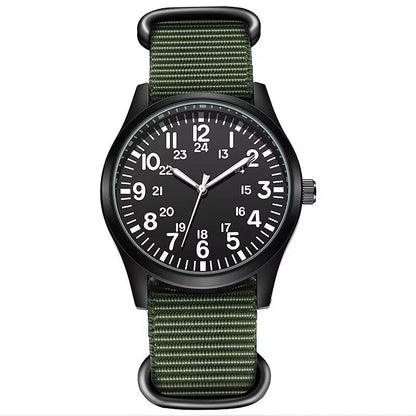 Chic Nylon Leather Quartz Watches Men Movement Watches Wrist Waterproof Minimalist Sports Wristwatch - MCROONS.COM