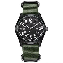 Chic Nylon Leather Quartz Watches Men Movement Watches Wrist Waterproof Minimalist Sports Wristwatch