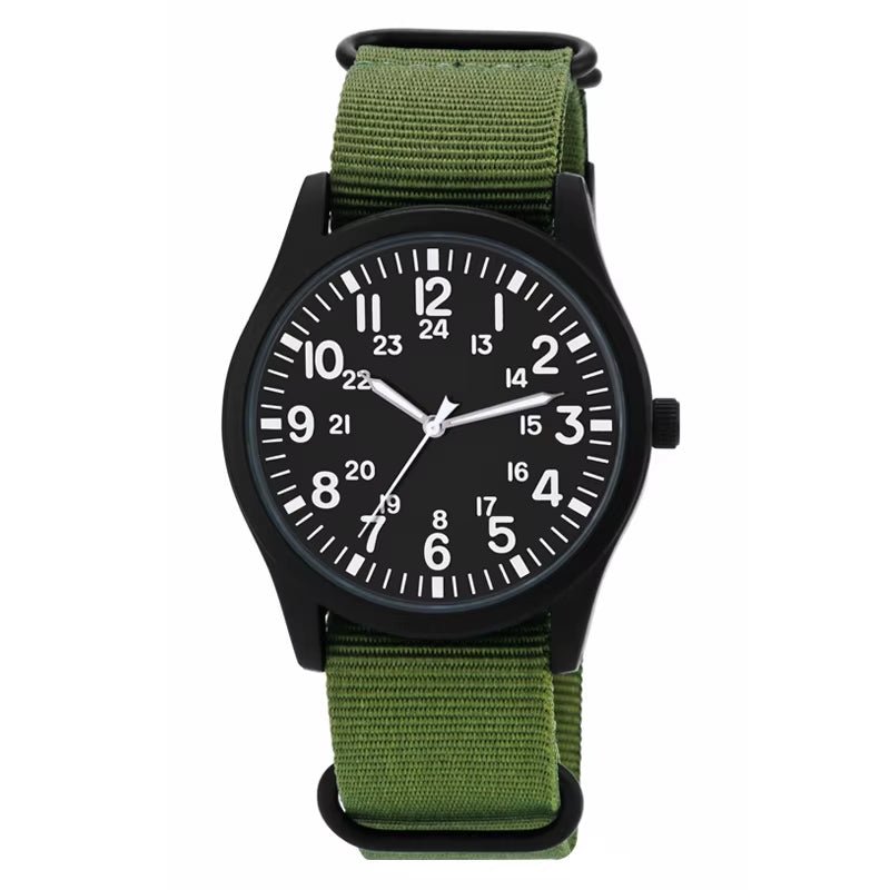 Chic Nylon Leather Quartz Watches Men Movement Watches Wrist Waterproof Minimalist Sports Wristwatch - MCROONS.COM