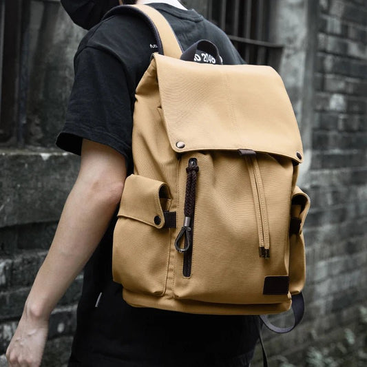 Classic Flap Laptop Backpack Bags for Men Casual Outdoor Anti - Theft Travel Backpack Bags - MCROONS.COM
