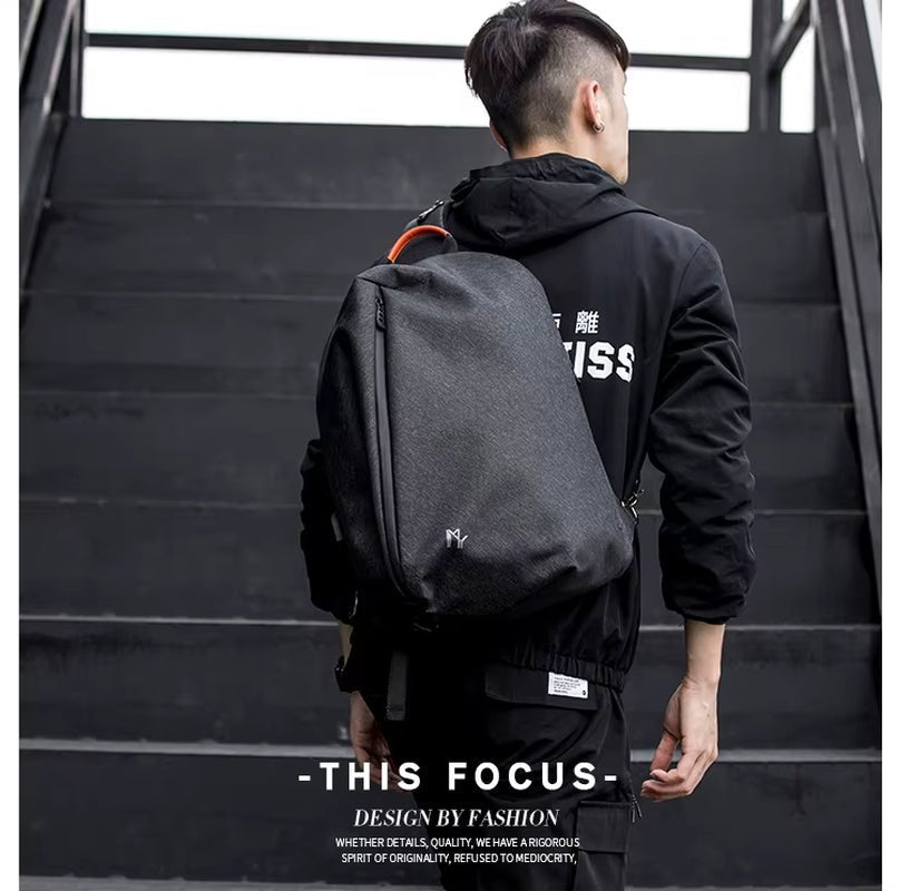 Crossbody Sling Backpack for Men and Women Lightweight Shoulder Backpack with USB Charge - MCROONS.COM