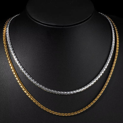 Custom Thin Cuban Link Necklace Gold Plated Stainless Steel Waterproof Hip Hop Style High Quality Jewelry - MCROONS.COM