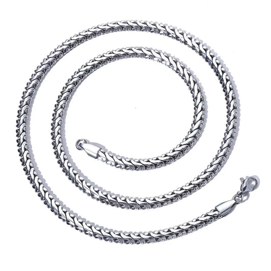 Custom Thin Cuban Link Necklace Gold Plated Stainless Steel Waterproof Hip Hop Style High Quality Jewelry - MCROONS.COM