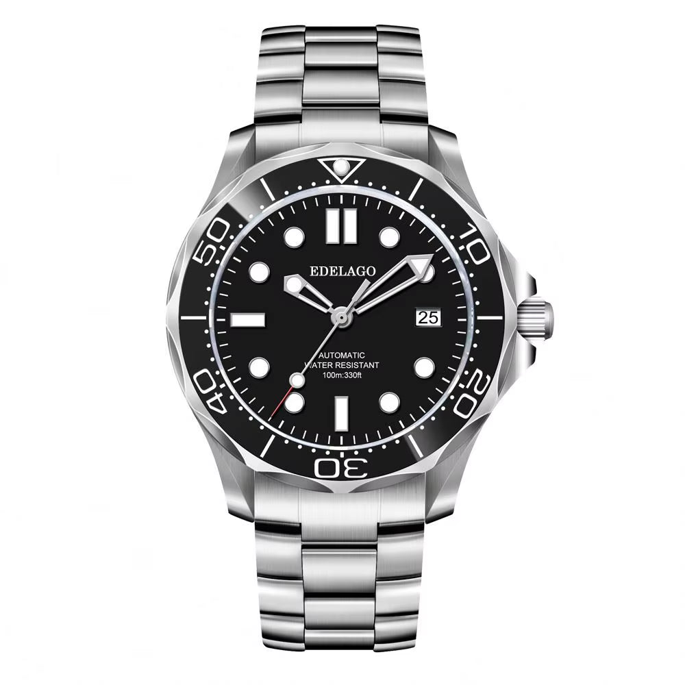 EDELAGO Kinetic Energy Series NH35/2824/8500 Luxury Ceramic Seahorse Mechanical Diving Watch Fashion Sports Men'S ROLE Watch - MCROONS.COM