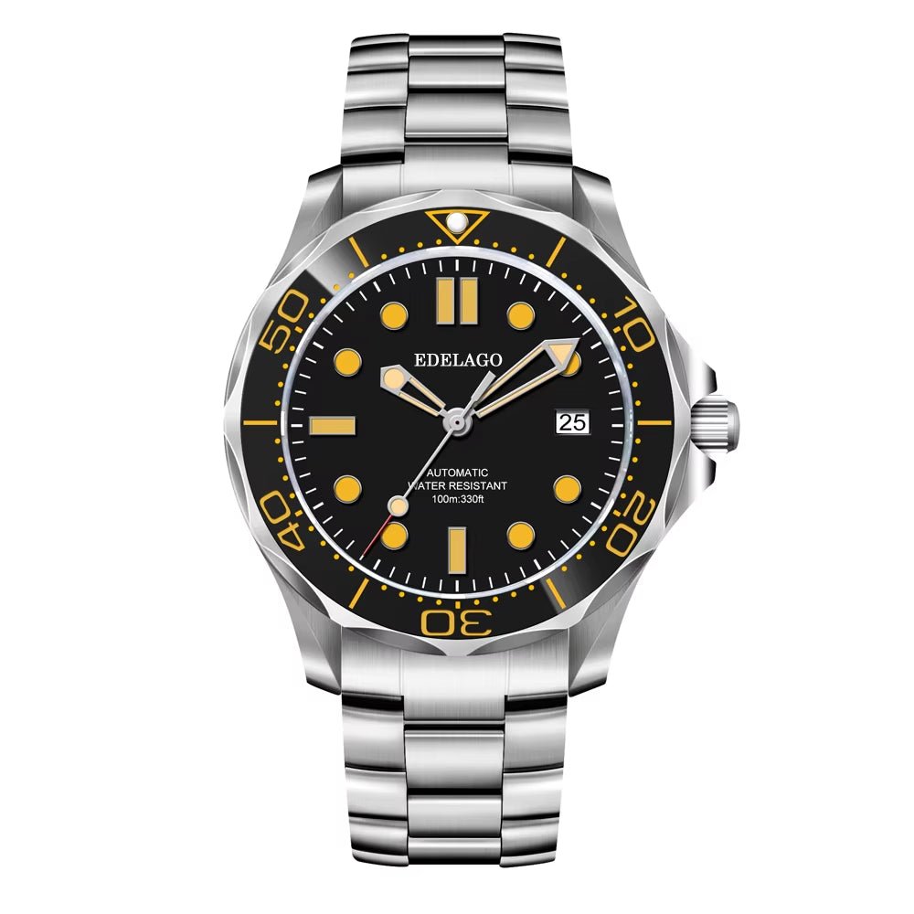 EDELAGO Kinetic Energy Series NH35/2824/8500 Luxury Ceramic Seahorse Mechanical Diving Watch Fashion Sports Men'S ROLE Watch - MCROONS.COM