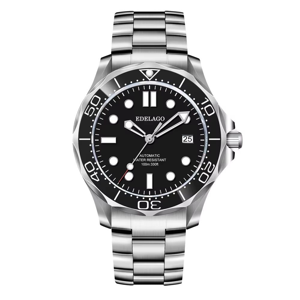 EDELAGO Kinetic Energy Series NH35/2824/8500 Luxury Ceramic Seahorse Mechanical Diving Watch Fashion Sports Men'S ROLE Watch - MCROONS.COM