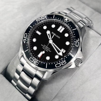 EDELAGO Kinetic Energy Series NH35/2824/8500 Luxury Ceramic Seahorse Mechanical Diving Watch Fashion Sports Men'S ROLE Watch - MCROONS.COM