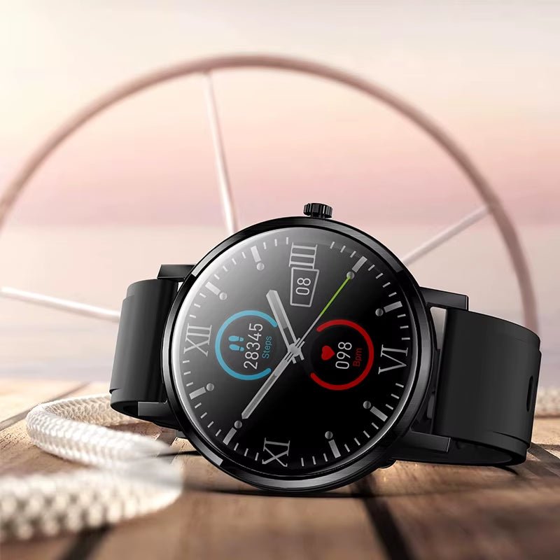 F18 AMOLED1.3 Inch 360*360 HD Resolution BT Call Smart Watch Business Smart Bracelet - MCROONS.COM