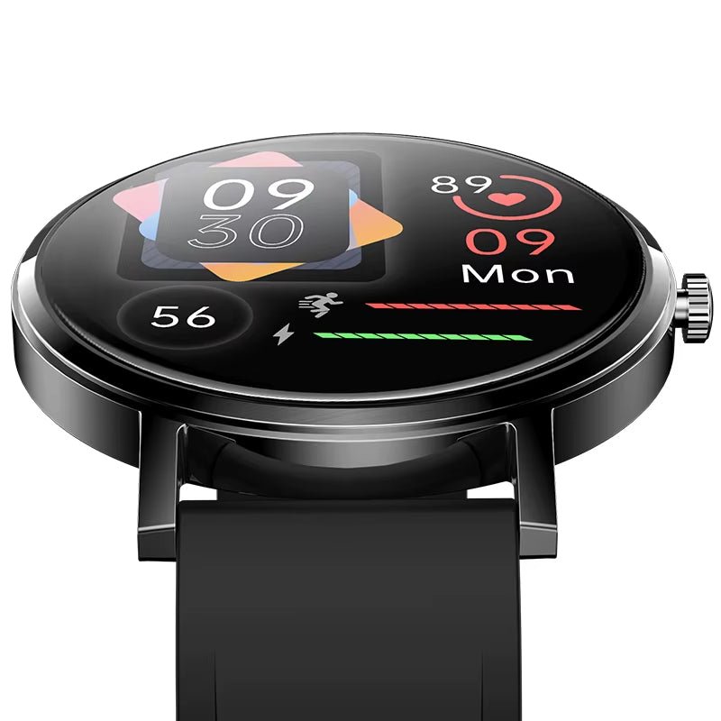 F18 AMOLED1.3 Inch 360*360 HD Resolution BT Call Smart Watch Business Smart Bracelet - MCROONS.COM