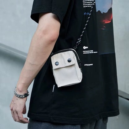 Fashion Men'S Exquisite Tricolor Mini Sling Should Bag Small Coin Purse Unisex Daily Halter Bag Cute Headphone Key Crossbody - MCROONS.COM