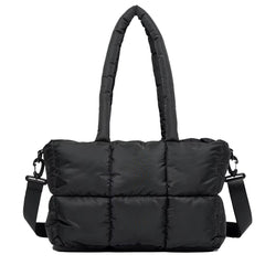 Fashion Soft Puffer Lady Shoulder Bags Winter Cotton Padded Women Quilted Sling Tote Puffer Bag