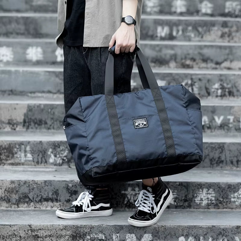 Foldable Tote Travel Bags for Men Weekend Overnight Duffle Bag 38L Large Storage Bags - MCROONS.COM