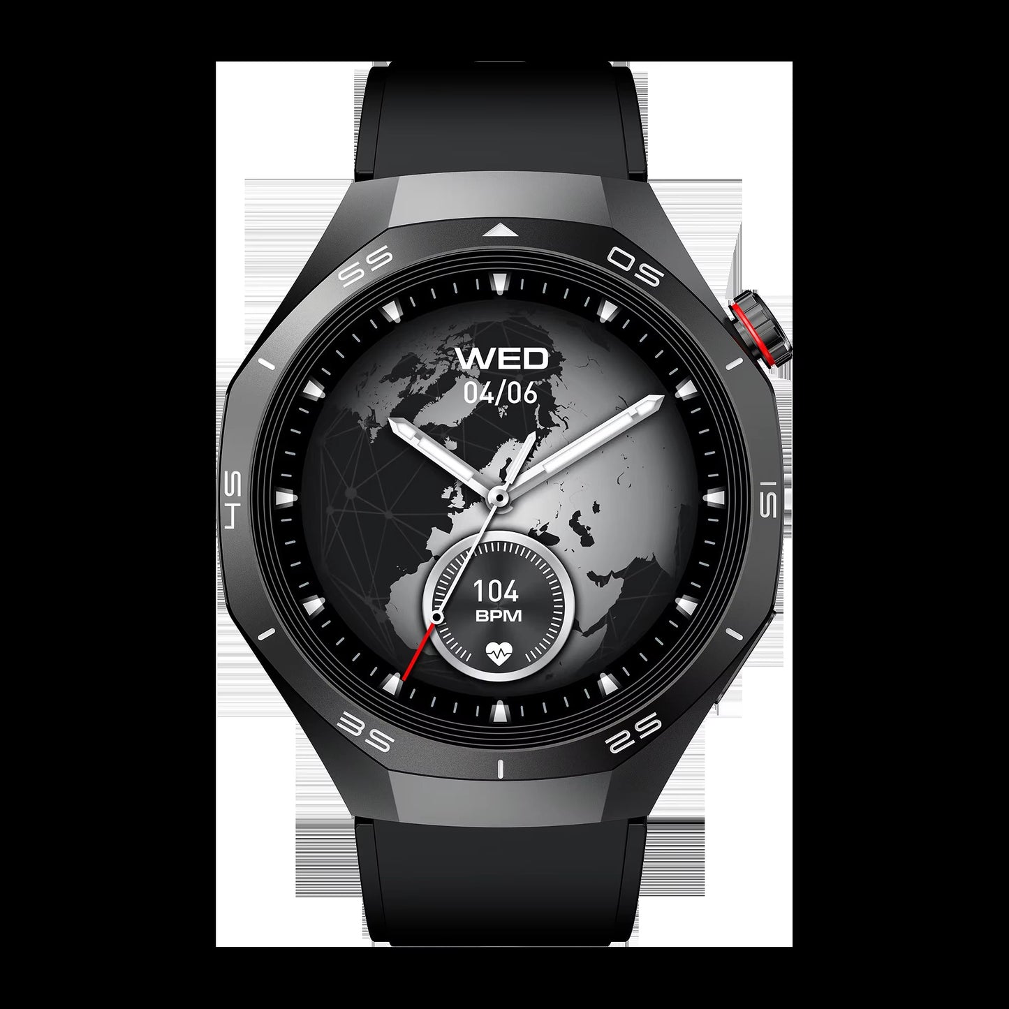 HW95 Black Metal Inteligentes Sport Smart Waterproof Watch Unisex Fitness Outdoor Call Blood Oxygen Multifunction Smartwatch - MCROONS.COM