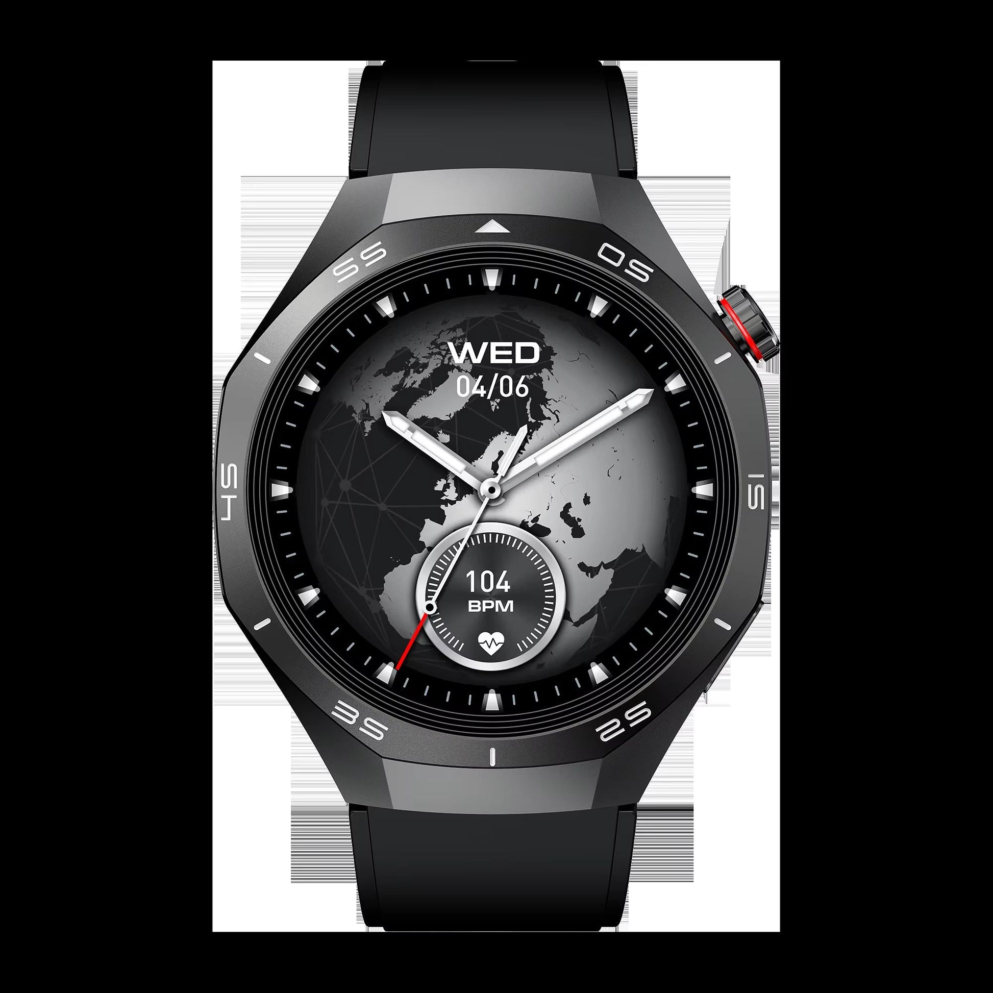 HW95 Black Metal Inteligentes Sport Smart Waterproof Watch Unisex Fitness Outdoor Call Blood Oxygen Multifunction Smartwatch - MCROONS.COM