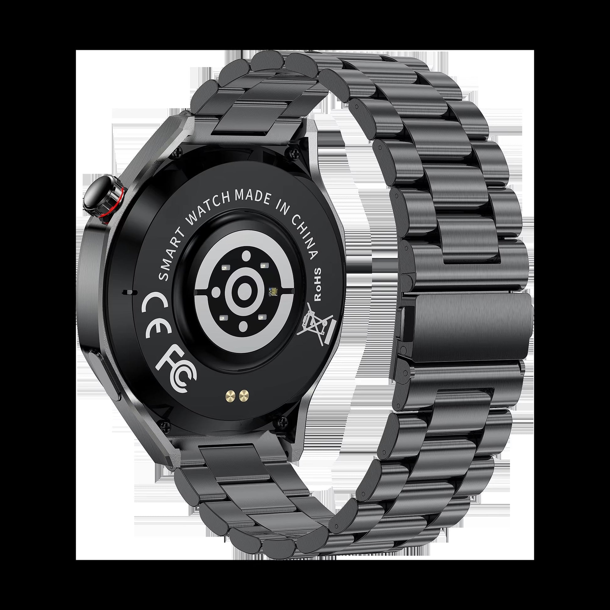 HW95 Black Metal Inteligentes Sport Smart Waterproof Watch Unisex Fitness Outdoor Call Blood Oxygen Multifunction Smartwatch - MCROONS.COM