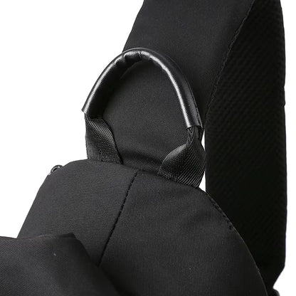 Korean Unisex Crossbody Bags Chest Bags Black White Bags Custom Single Shoulder Waterproof Polyester Fashionable Unisex Handbags - MCROONS.COM