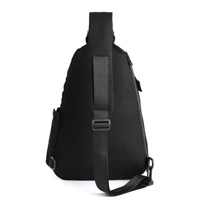 Korean Unisex Crossbody Bags Chest Bags Black White Bags Custom Single Shoulder Waterproof Polyester Fashionable Unisex Handbags - MCROONS.COM