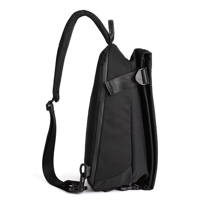 Korean Unisex Crossbody Bags Chest Bags Black White Bags Custom Single Shoulder Waterproof Polyester Fashionable Unisex Handbags - MCROONS.COM