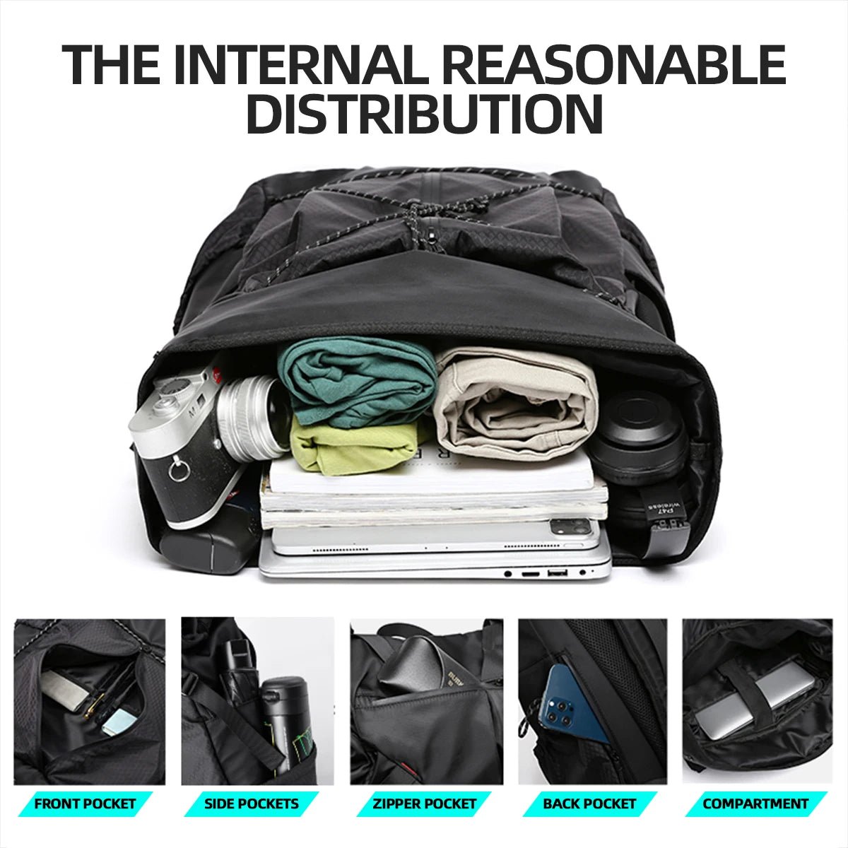 Large Capacity Men Laptop Backpack Bags for Men Outdoor Travel Backpack - MCROONS.COM