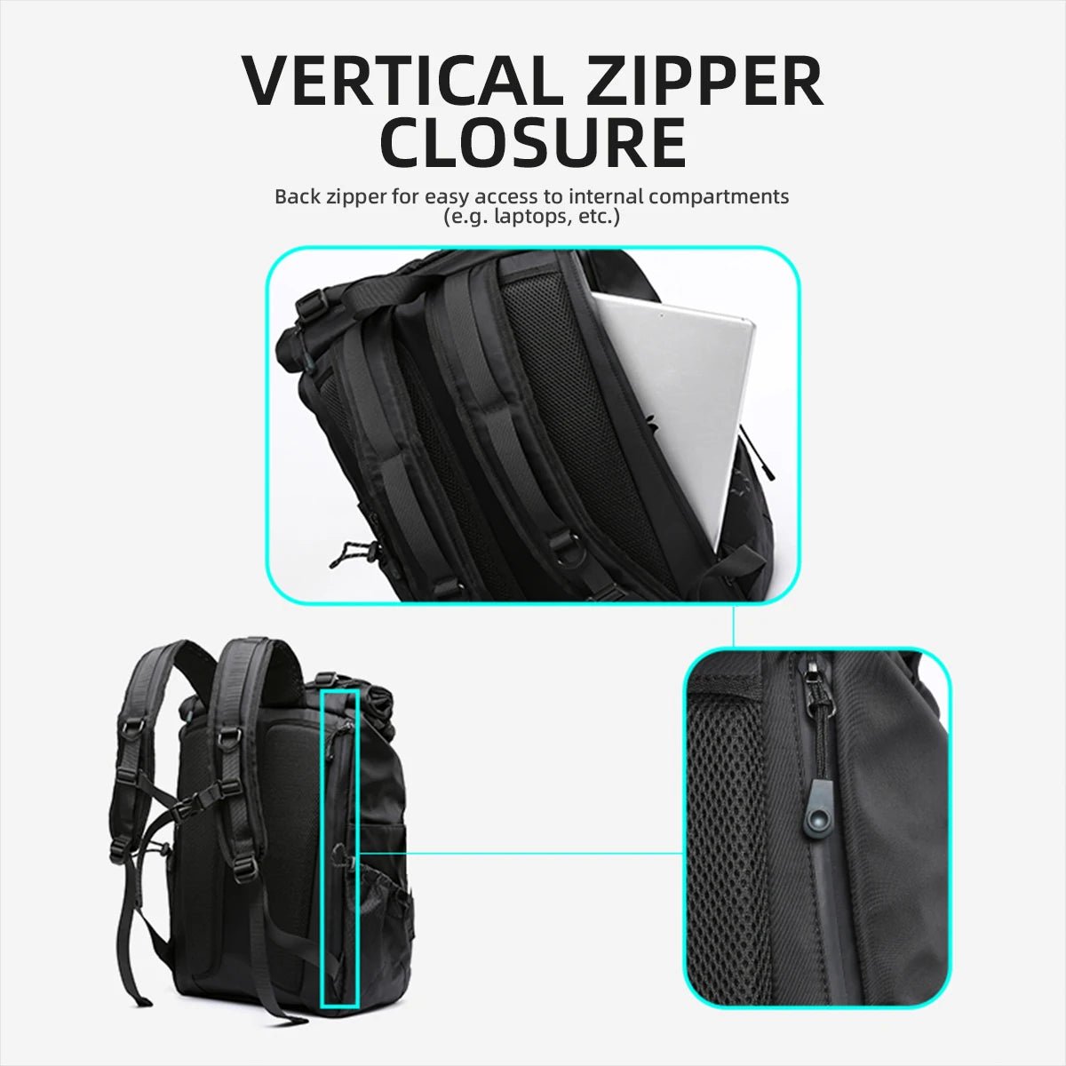 Large Capacity Men Laptop Backpack Bags for Men Outdoor Travel Backpack - MCROONS.COM