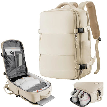 Large - Capacity Outdoor Leisure Travel Zipper Backpack Purple Women Backpack Foldable Multifunction Travel Backpack - MCROONS.COM