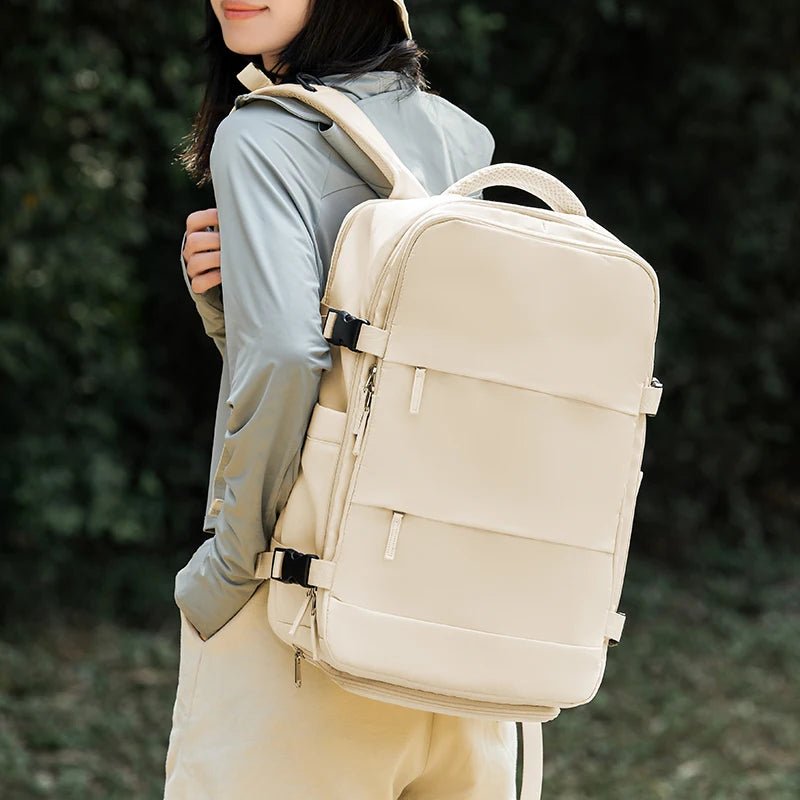 Large - Capacity Outdoor Leisure Travel Zipper Backpack Purple Women Backpack Foldable Multifunction Travel Backpack - MCROONS.COM