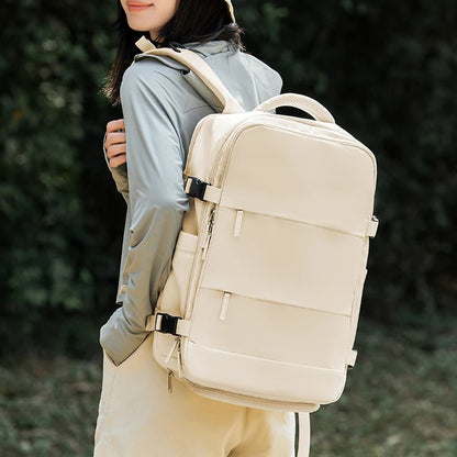 Large - Capacity Outdoor Leisure Travel Zipper Backpack Purple Women Backpack Foldable Multifunction Travel Backpack - MCROONS.COM