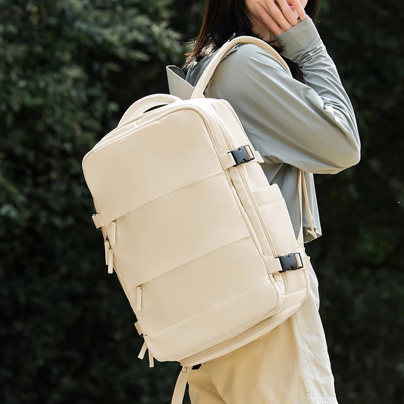 Large - Capacity Outdoor Leisure Travel Zipper Backpack Purple Women Backpack Foldable Multifunction Travel Backpack - MCROONS.COM