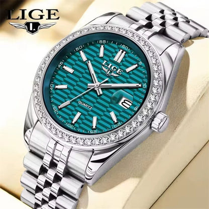 LIGE 89186 2025 Men Watch Classic Original Business Quartz Watch for Man 30M Waterproof Luminous Stainless Steel Band Relojs - MCROONS.COM