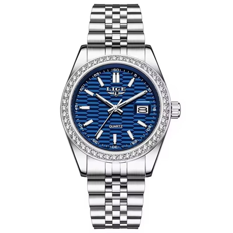 LIGE 89186 2025 Men Watch Classic Original Business Quartz Watch for Man 30M Waterproof Luminous Stainless Steel Band Relojs - MCROONS.COM