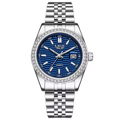 LIGE 89186 2025 Men Watch Classic Original Business Quartz Watch for Man 30M Waterproof Luminous Stainless Steel Band Relojs - MCROONS.COM