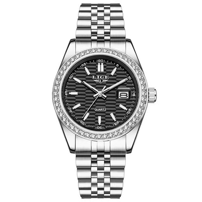 LIGE 89186 2025 Men Watch Classic Original Business Quartz Watch for Man 30M Waterproof Luminous Stainless Steel Band Relojs - MCROONS.COM