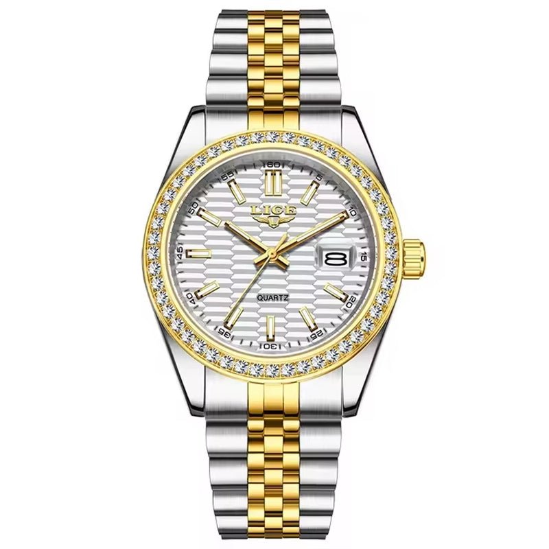 LIGE 89186 2025 Men Watch Classic Original Business Quartz Watch for Man 30M Waterproof Luminous Stainless Steel Band Relojs - MCROONS.COM