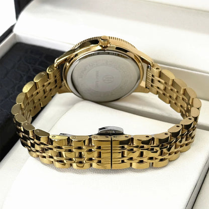 Luxury Girls' Steel Waterproof Watch Customized Logo Quartz Watch Fashionable Diamond Watch for Women - MCROONS.COM