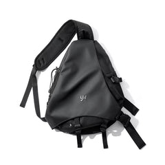 Luxury Men'S Chest Bag Waterproof Travel Crossbody Bags Embroidered Logo Leather Mixed Oxford Sports Causal Sling Bag for Men