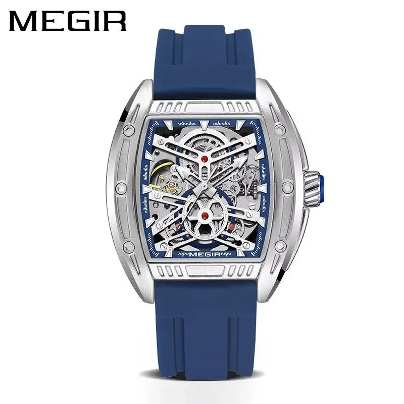 MEGIR 8601 Fashion Men Automatic Mechanical Watch Skeleton Luxurious Luminous Waterproof Casual Wristwatch for Man Reloj Hombre - MCROONS.COM