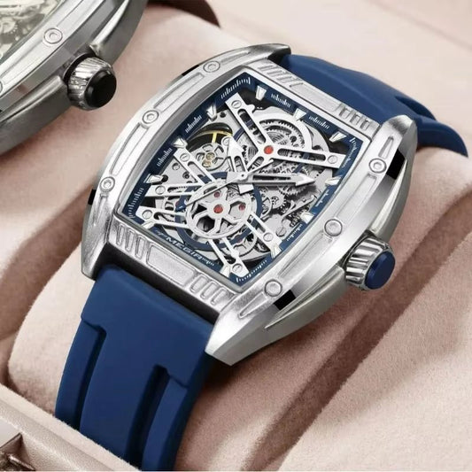 MEGIR 8601 Fashion Men Automatic Mechanical Watch Skeleton Luxurious Luminous Waterproof Casual Wristwatch for Man Reloj Hombre - MCROONS.COM