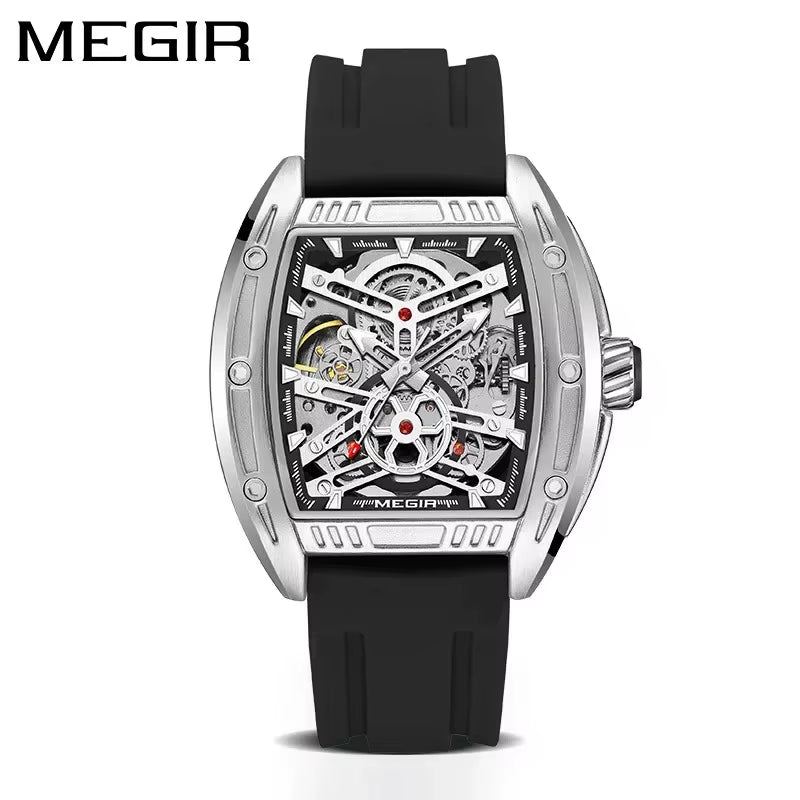 MEGIR 8601 Fashion Men Automatic Mechanical Watch Skeleton Luxurious Luminous Waterproof Casual Wristwatch for Man Reloj Hombre - MCROONS.COM
