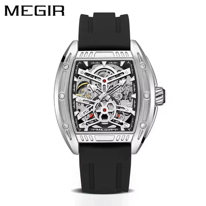 MEGIR 8601 Fashion Men Automatic Mechanical Watch Skeleton Luxurious Luminous Waterproof Casual Wristwatch for Man Reloj Hombre - MCROONS.COM