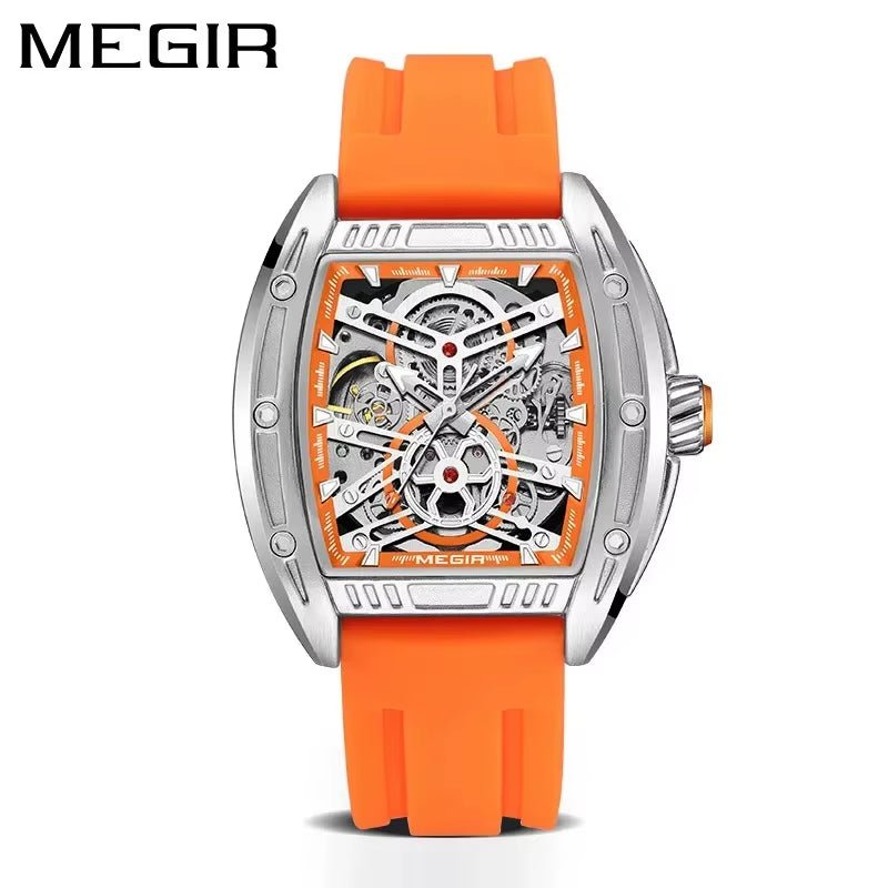 MEGIR 8601 Fashion Men Automatic Mechanical Watch Skeleton Luxurious Luminous Waterproof Casual Wristwatch for Man Reloj Hombre - MCROONS.COM