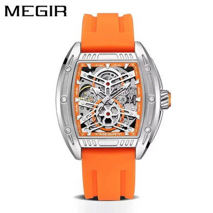 MEGIR 8601 Fashion Men Automatic Mechanical Watch Skeleton Luxurious Luminous Waterproof Casual Wristwatch for Man Reloj Hombre - MCROONS.COM