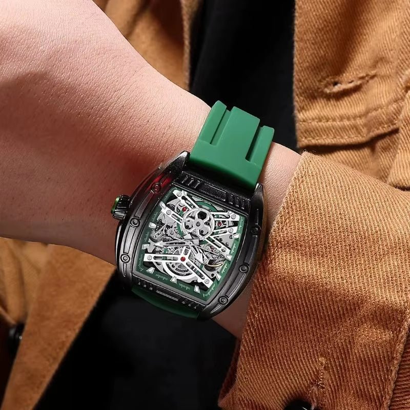 MEGIR 8601 Fashion Men Automatic Mechanical Watch Skeleton Luxurious Luminous Waterproof Casual Wristwatch for Man Reloj Hombre - MCROONS.COM