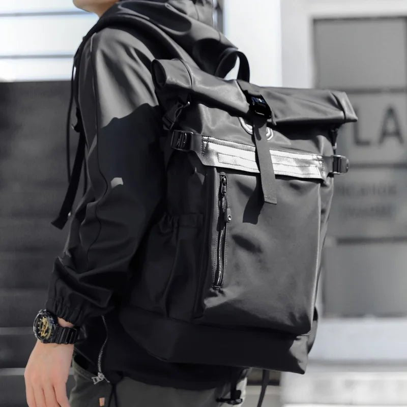 Men'S Backpack Anti - Theft Travel Bag for Men Roll Top Water - Resistant Laptop Rucksack Outdoor Backpack - MCROONS.COM