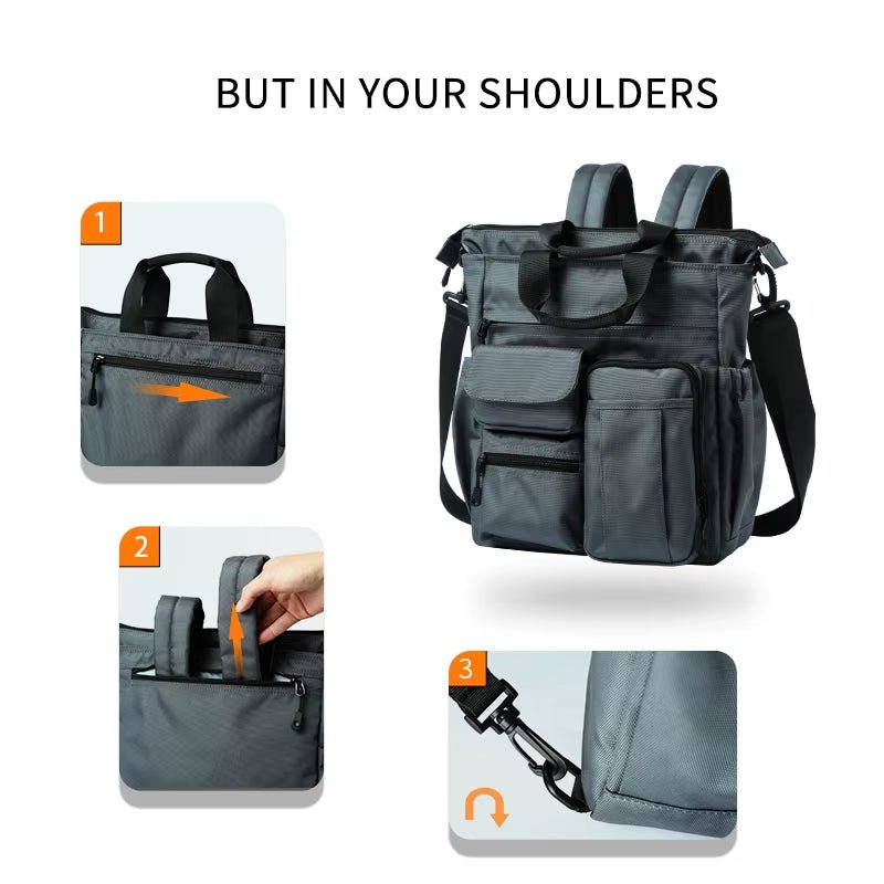 MOYYI 15.6 - Inch Laptop Backpack Bags for Men Shoulder Messenger Backpack Bags - MCROONS.COM