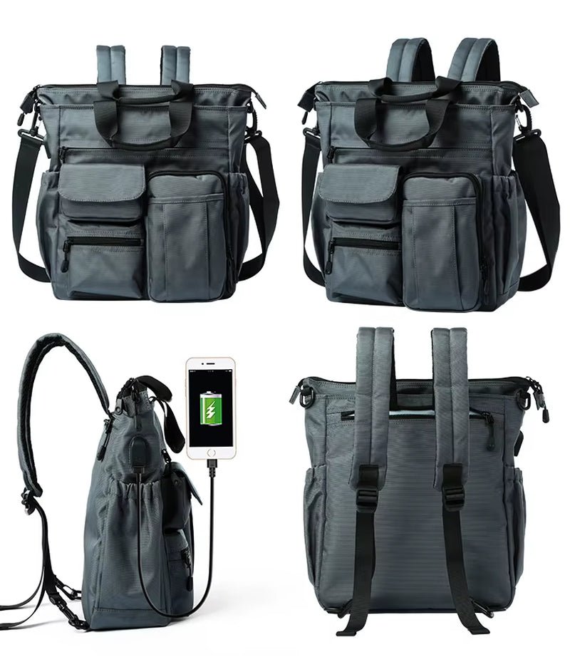 MOYYI 15.6 - Inch Laptop Backpack Bags for Men Shoulder Messenger Backpack Bags - MCROONS.COM