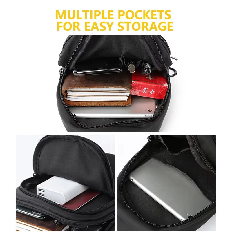 MOYYI Chest Bags for Men Crossbody Bags for Sport Outdoors Sling Bags - MCROONS.COM