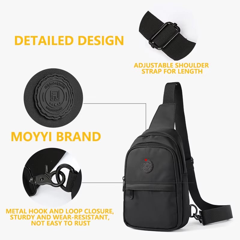 MOYYI Chest Bags for Men Crossbody Bags for Sport Outdoors Sling Bags - MCROONS.COM