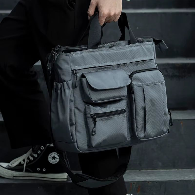 MOYYI Crossbody Bags for Men Business Laptop Messenger Bag Multi - Pocket Shoulder Bags - MCROONS.COM