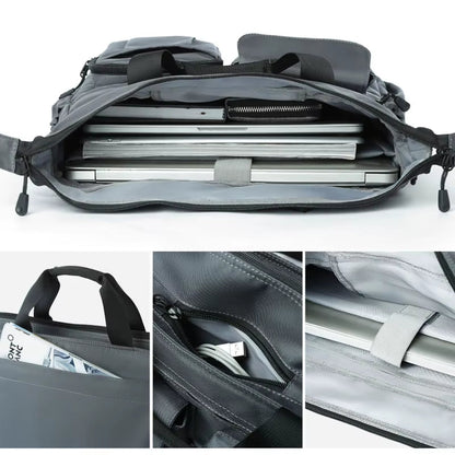 MOYYI Crossbody Bags for Men Business Laptop Messenger Bag Multi - Pocket Shoulder Bags - MCROONS.COM