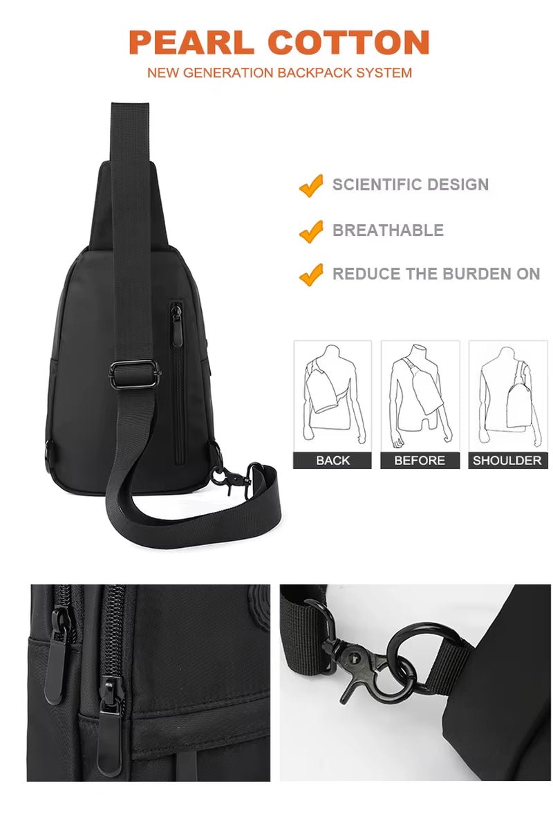 MOYYI Crossbody Sling Bag Sport Outdoor Shoulder Bags for Men Sling Bags - MCROONS.COM